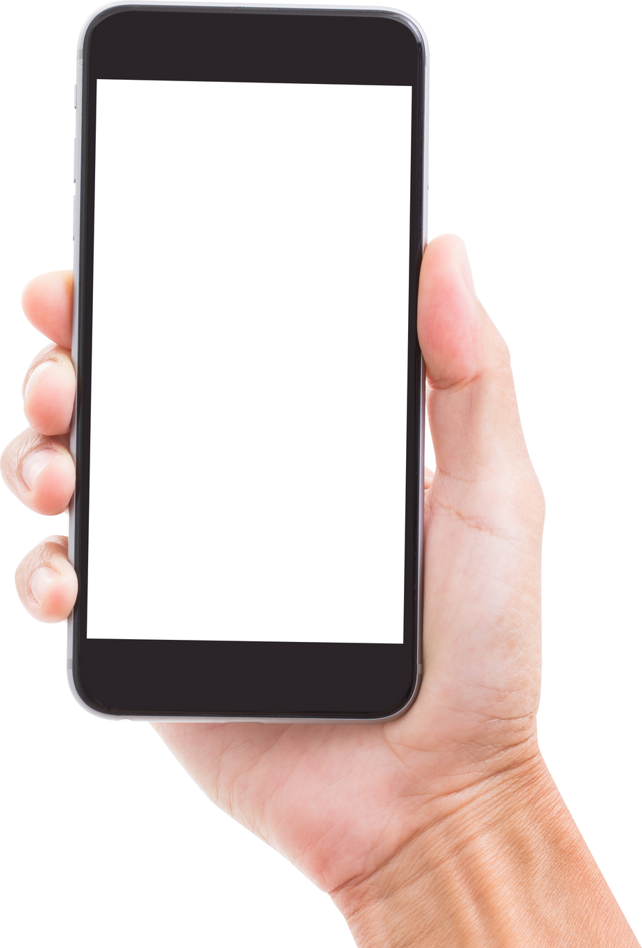 Hand Holding Mobile Phone