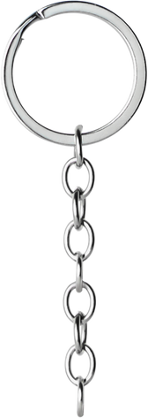chain, with ring, for keychain or keys
